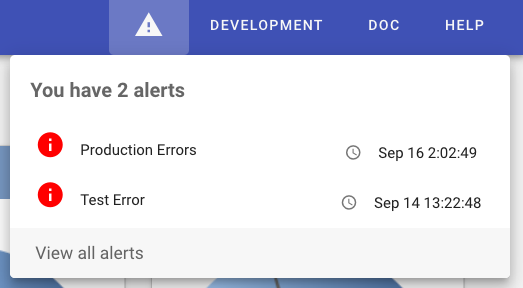 Alert Dropdown