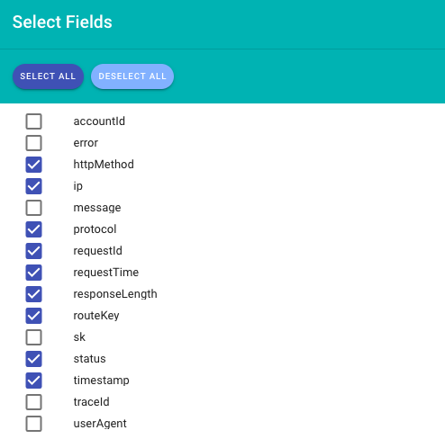 select-fields